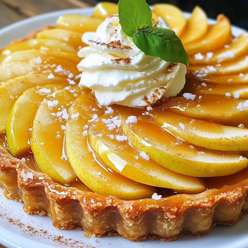 Salted Caramel Apple Tart Irresistible Dessert Idea