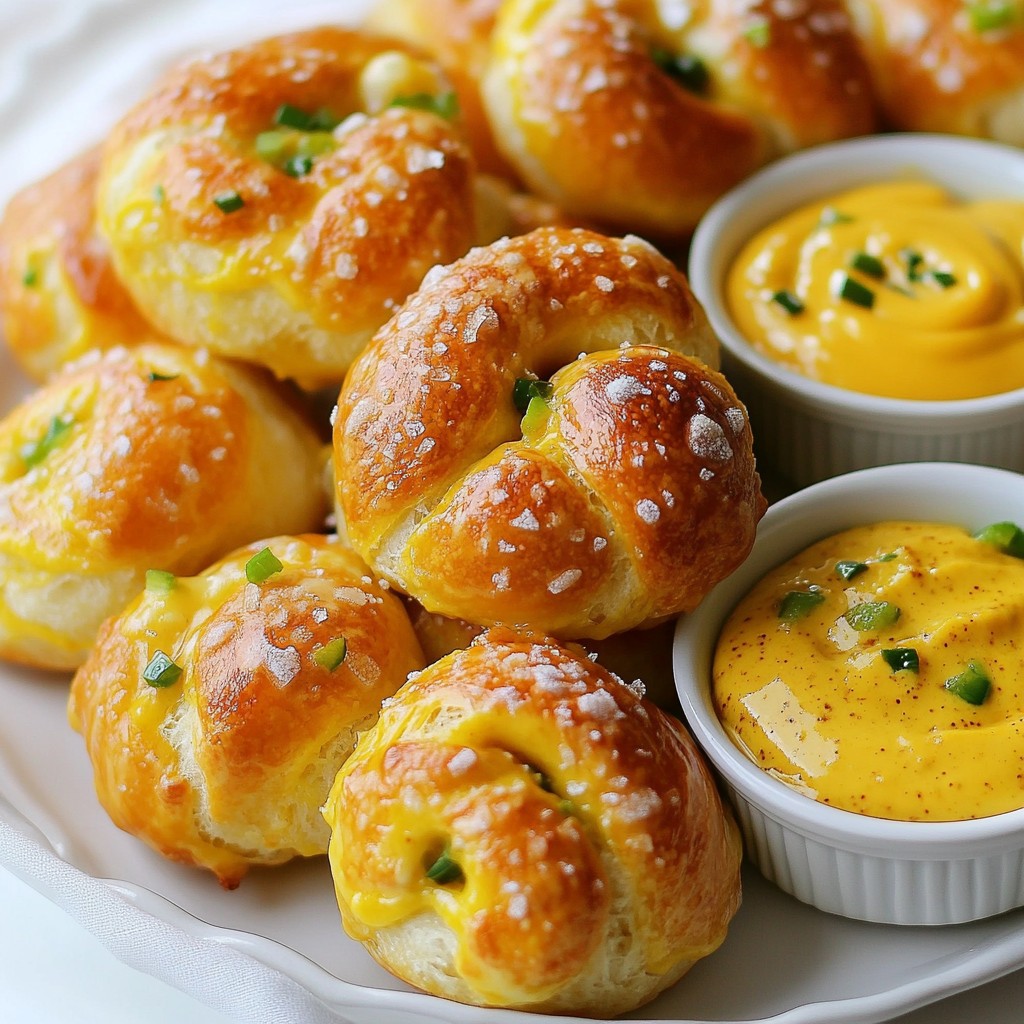 Jalapeno Cheddar Pretzel Bites Tasty Snack Recipe