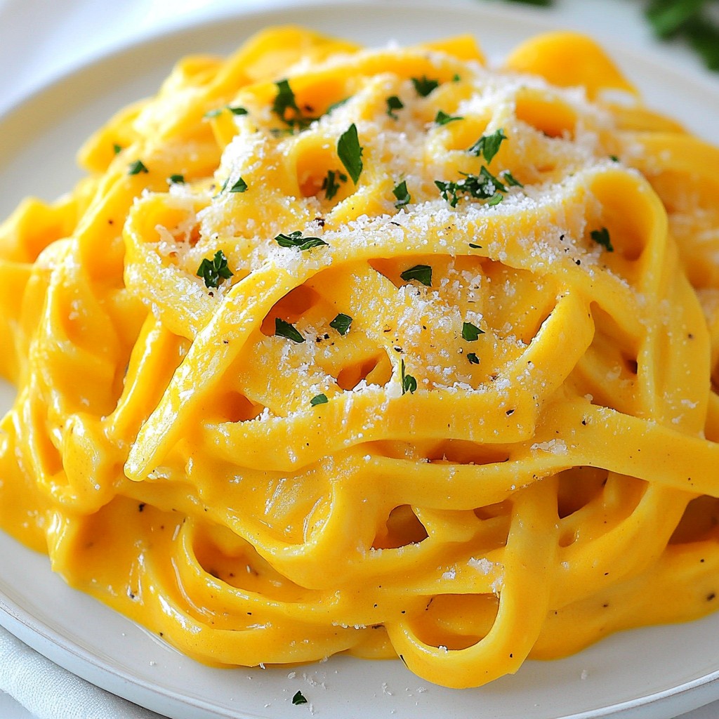 Creamy Pumpkin Alfredo Flavorful Comfort Food Dish