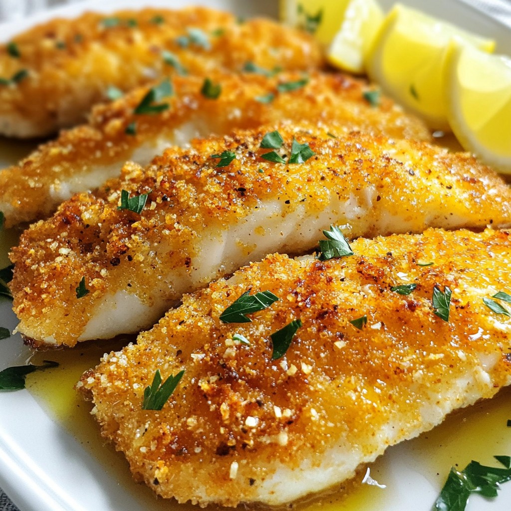 Crispy Parmesan Crusted Tilapia Flavorful Easy Recipe