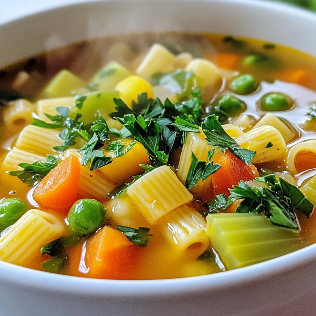 Veggie Packed Minestrone Soup Healthy Comfort Dish
