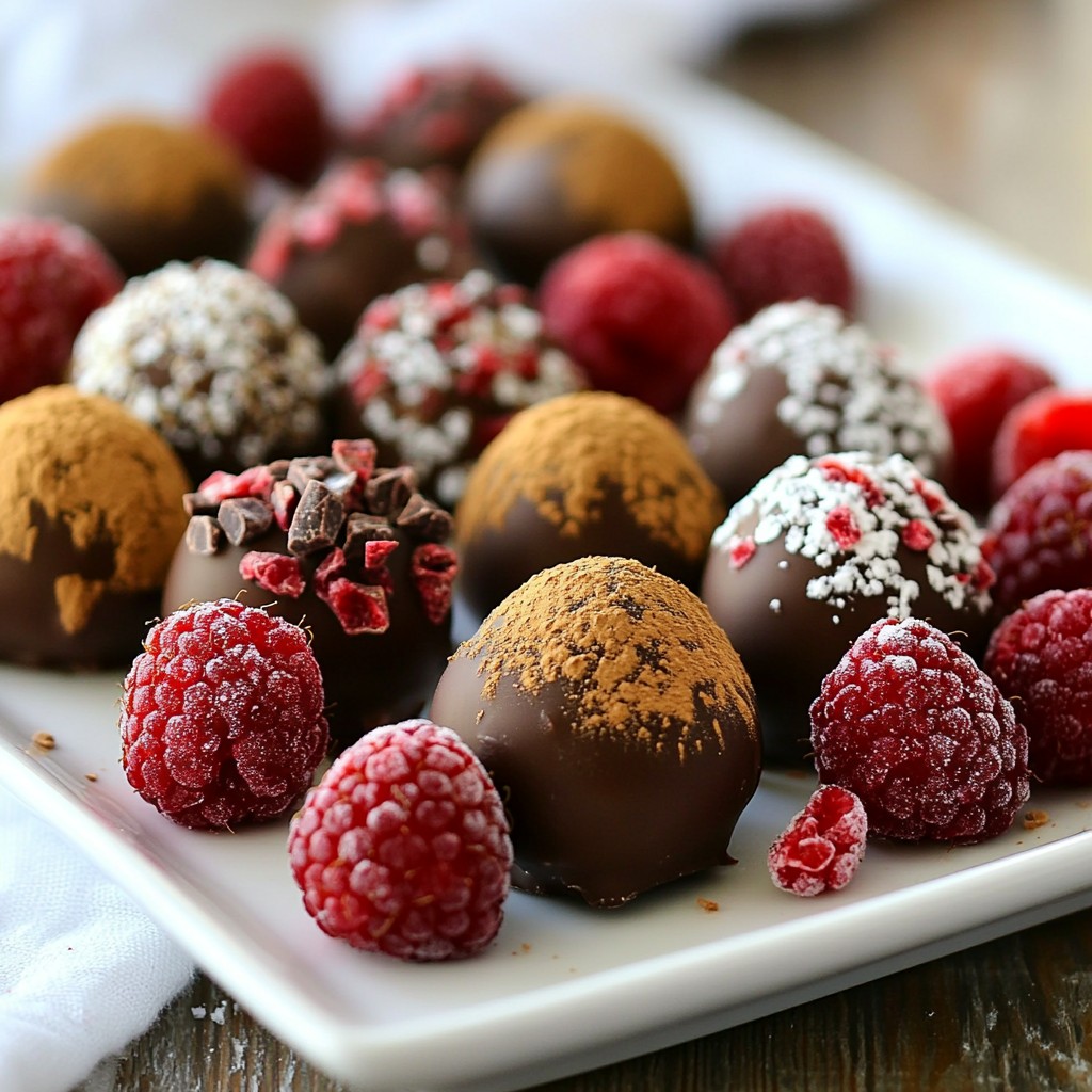 Chocolate Raspberry Truffles Rich and Creamy Delight