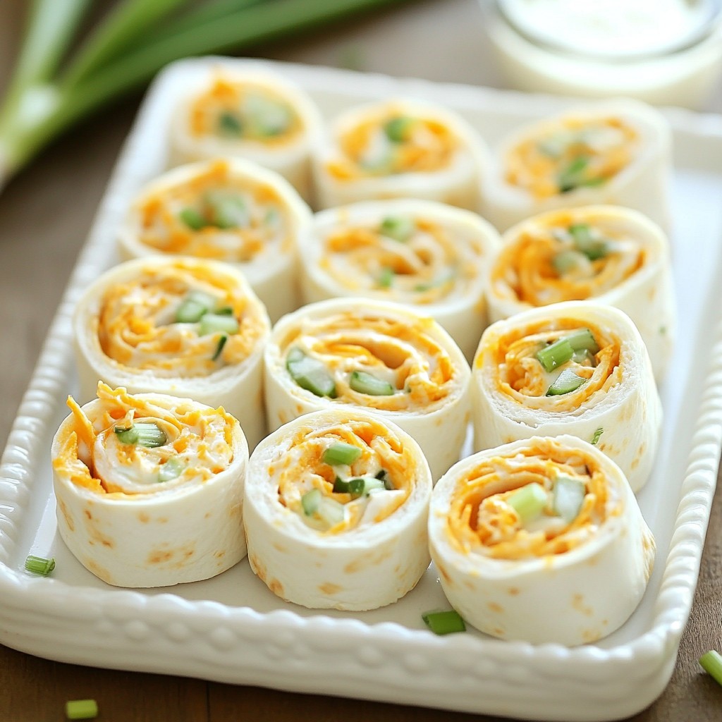 Buffalo Chicken Pinwheels Quick and Flavorful Snack