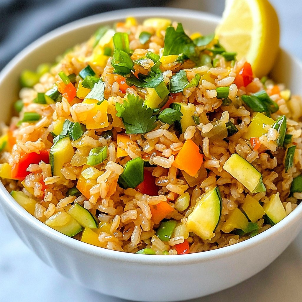 Veggie Fried Brown Rice Flavorful and Easy Recipe