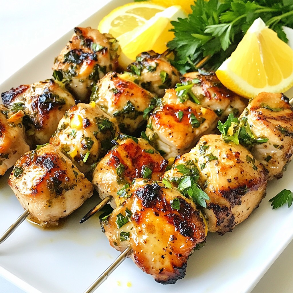 Lemon Herb Chicken Kebabs Flavorful and Simple Meal