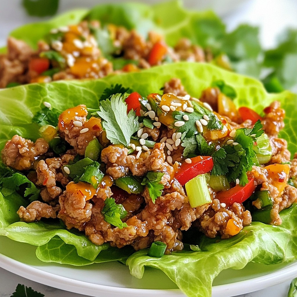Sweet Chili Turkey Lettuce Wraps Flavorful and Fun Meal