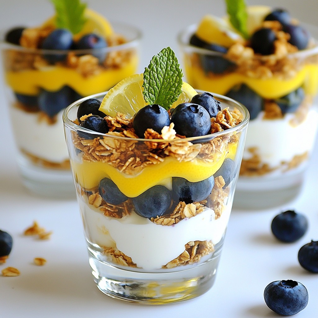 Blueberry Lemon Yogurt Parfait Healthy and Fresh Delight