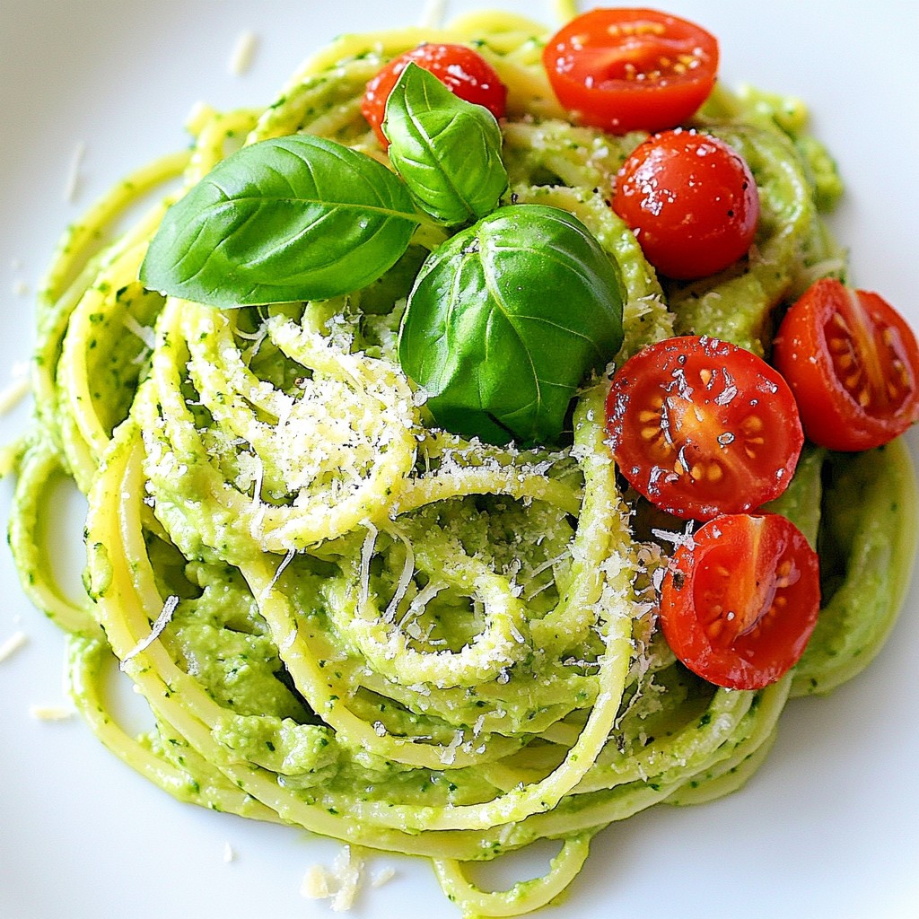 Creamy Avocado Pasta Quick and Easy Dinner Recipe