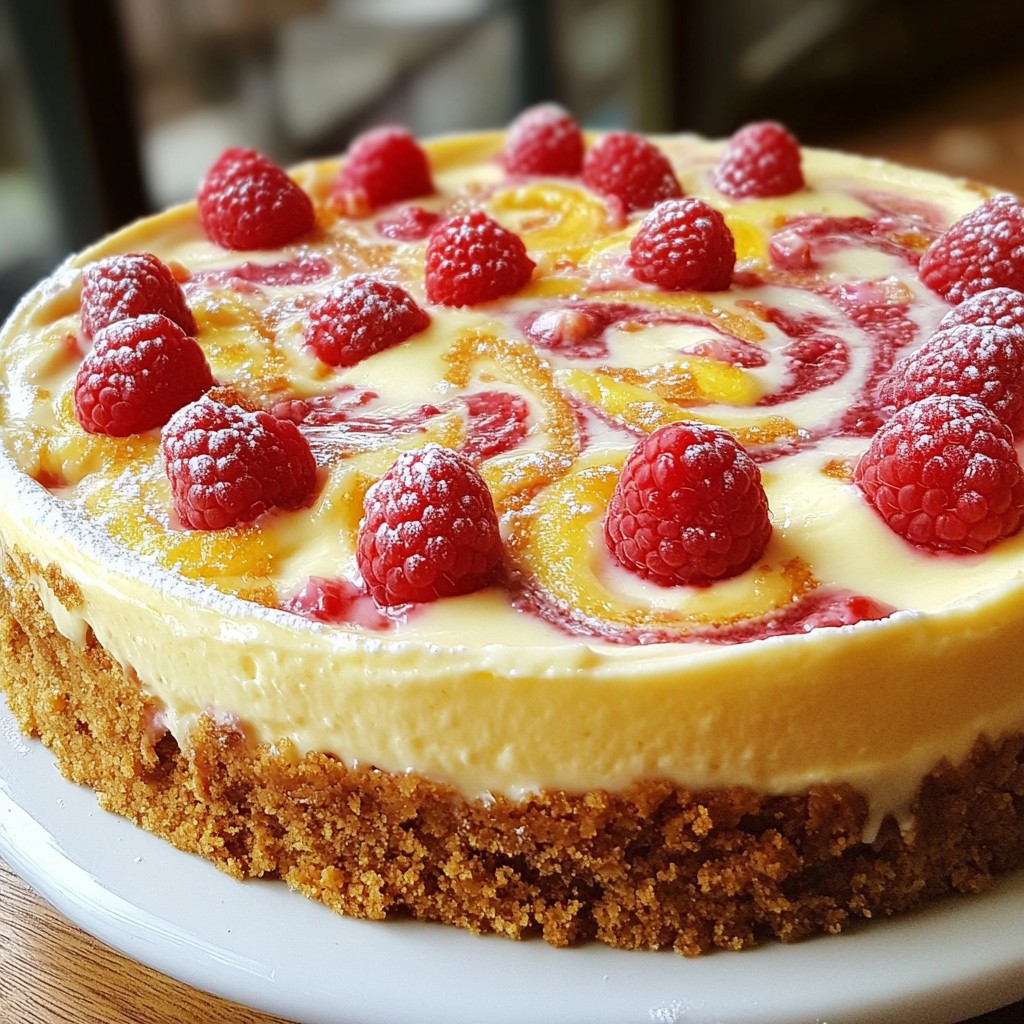 Raspberry White Chocolate Cheesecake Delightful Dessert