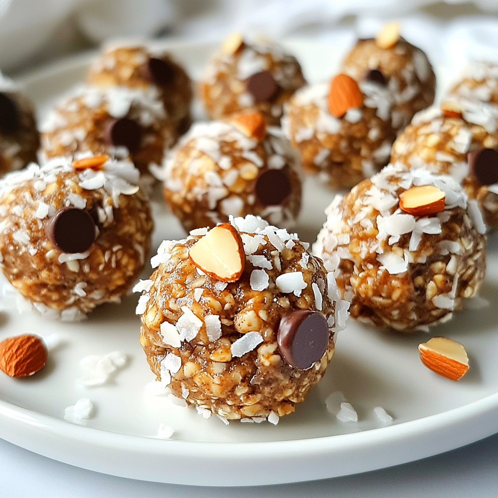 Almond Joy Energy Bites Healthy and Tasty Snack