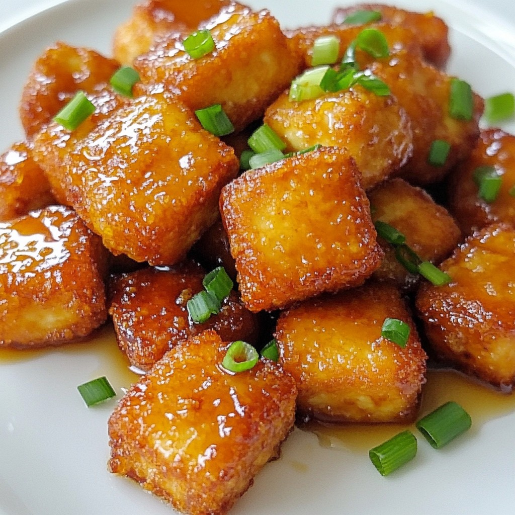 Honey Garlic Tofu Nuggets Crispy and Flavorful Dish