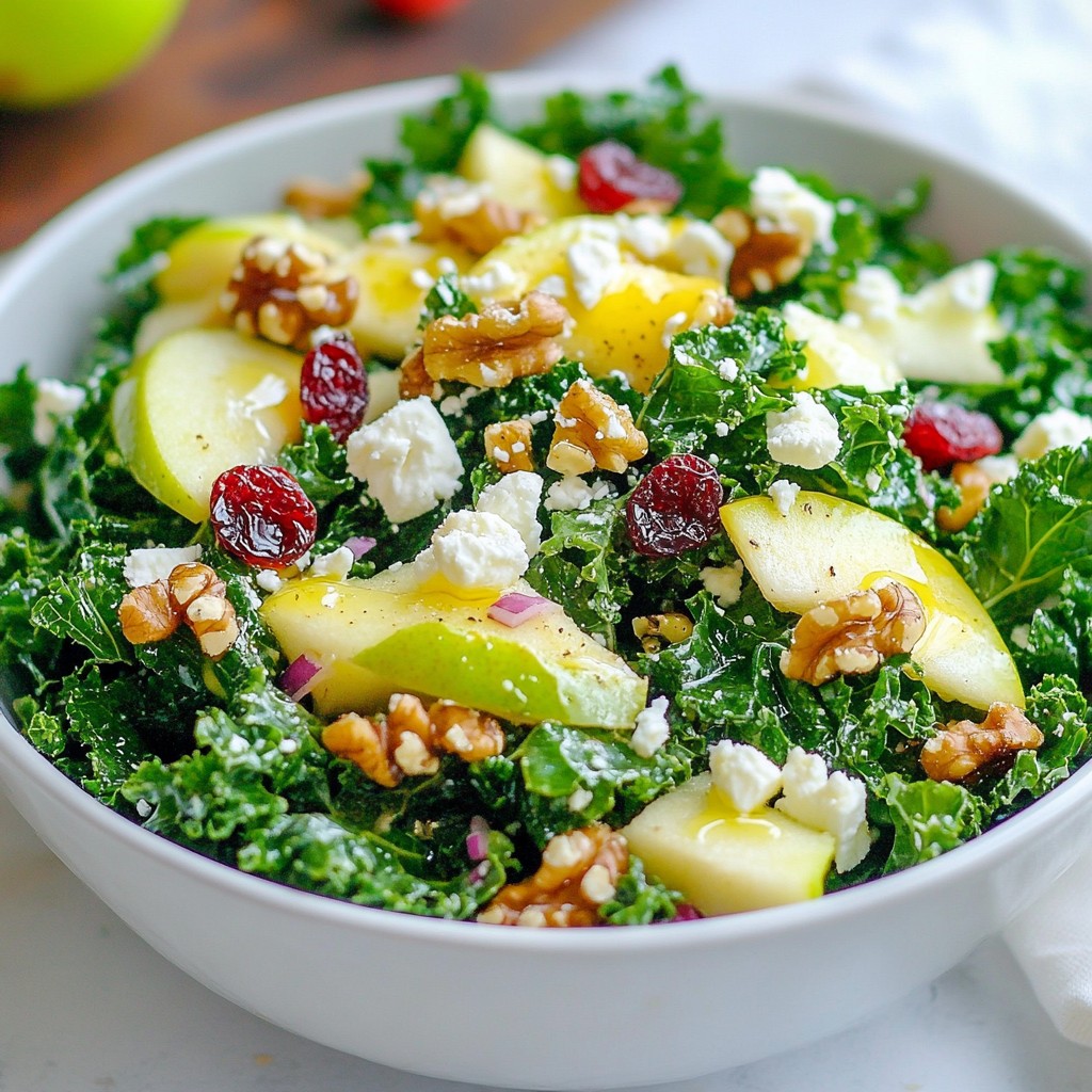 Delicious Apple Walnut Kale Salad Easy and Healthy