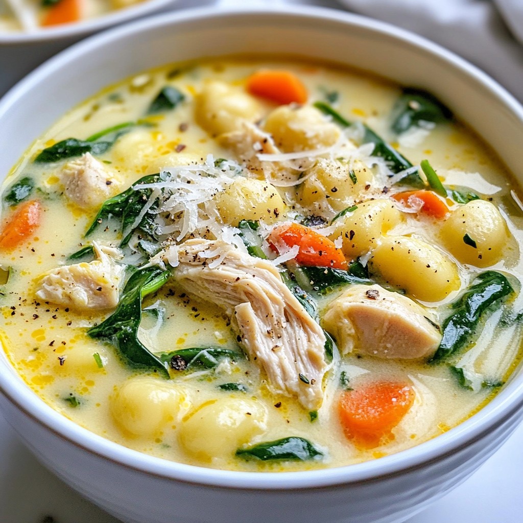 Creamy Chicken Gnocchi Soup Easy and Comforting Meal