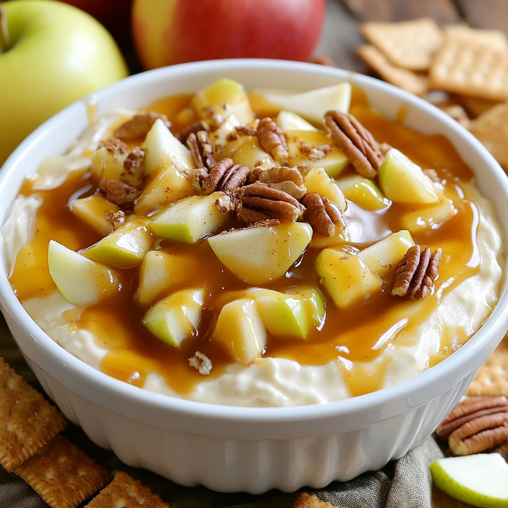Caramel Apple Cheesecake Dip Simple and Tasty Treat