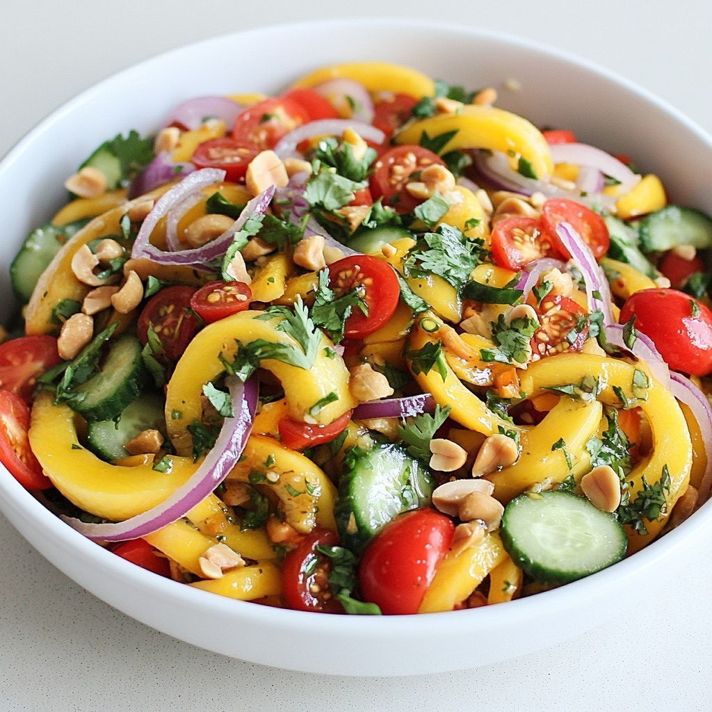 Spicy Thai Mango Salad Refreshing and Vibrant Dish