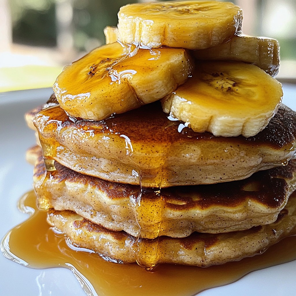 Caramelized Banana Pancakes Delightfully Fluffy Treat
