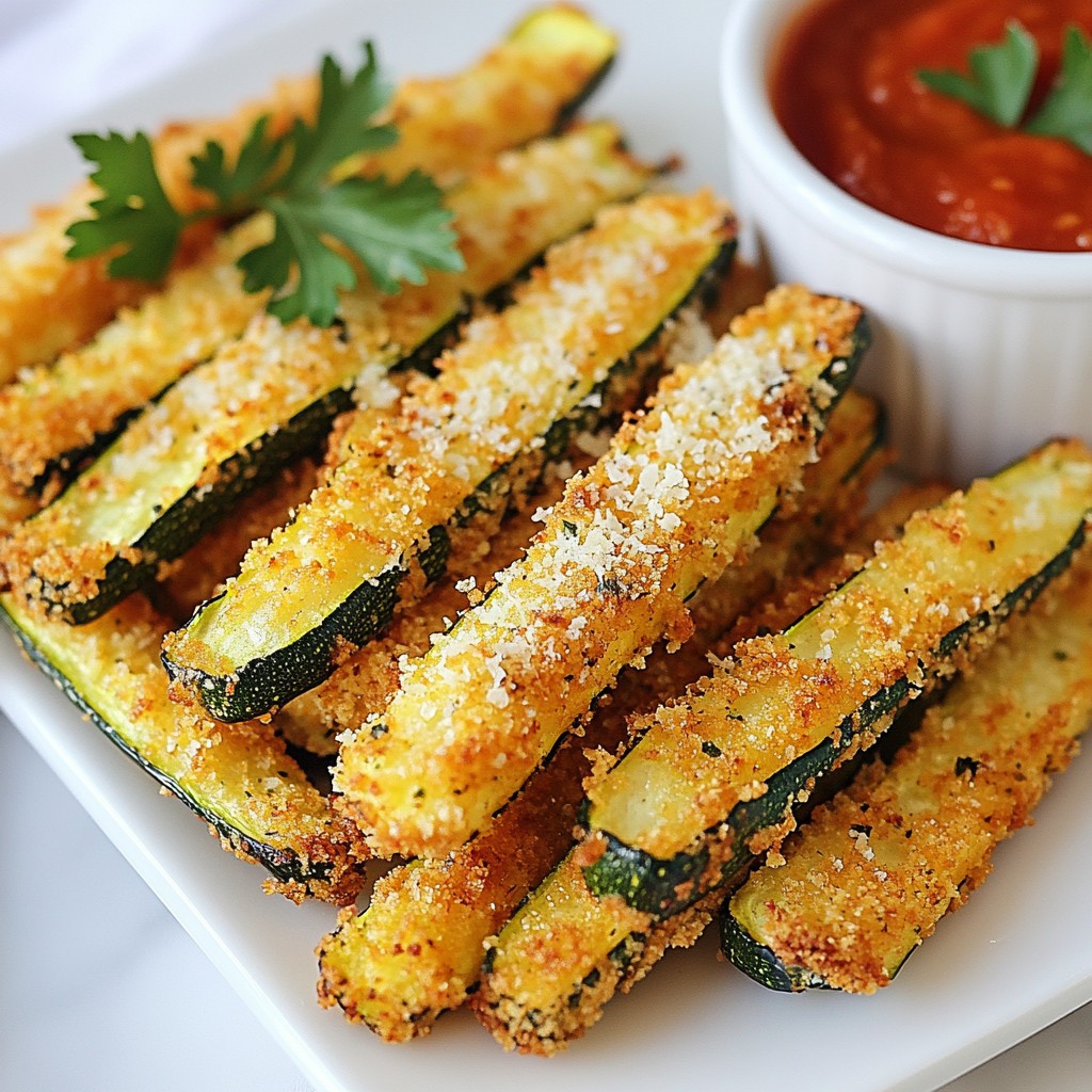 Crispy Parmesan Zucchini Fries Easy and Flavorful Snack