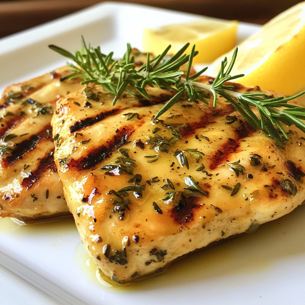 Lemon Herb Grilled Chicken Juicy and Flavorful Delight