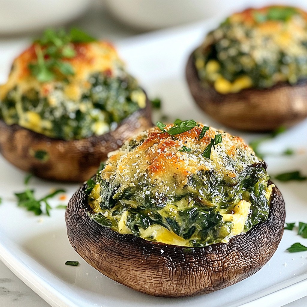 Creamy Spinach Stuffed Mushrooms Flavorful and Simple