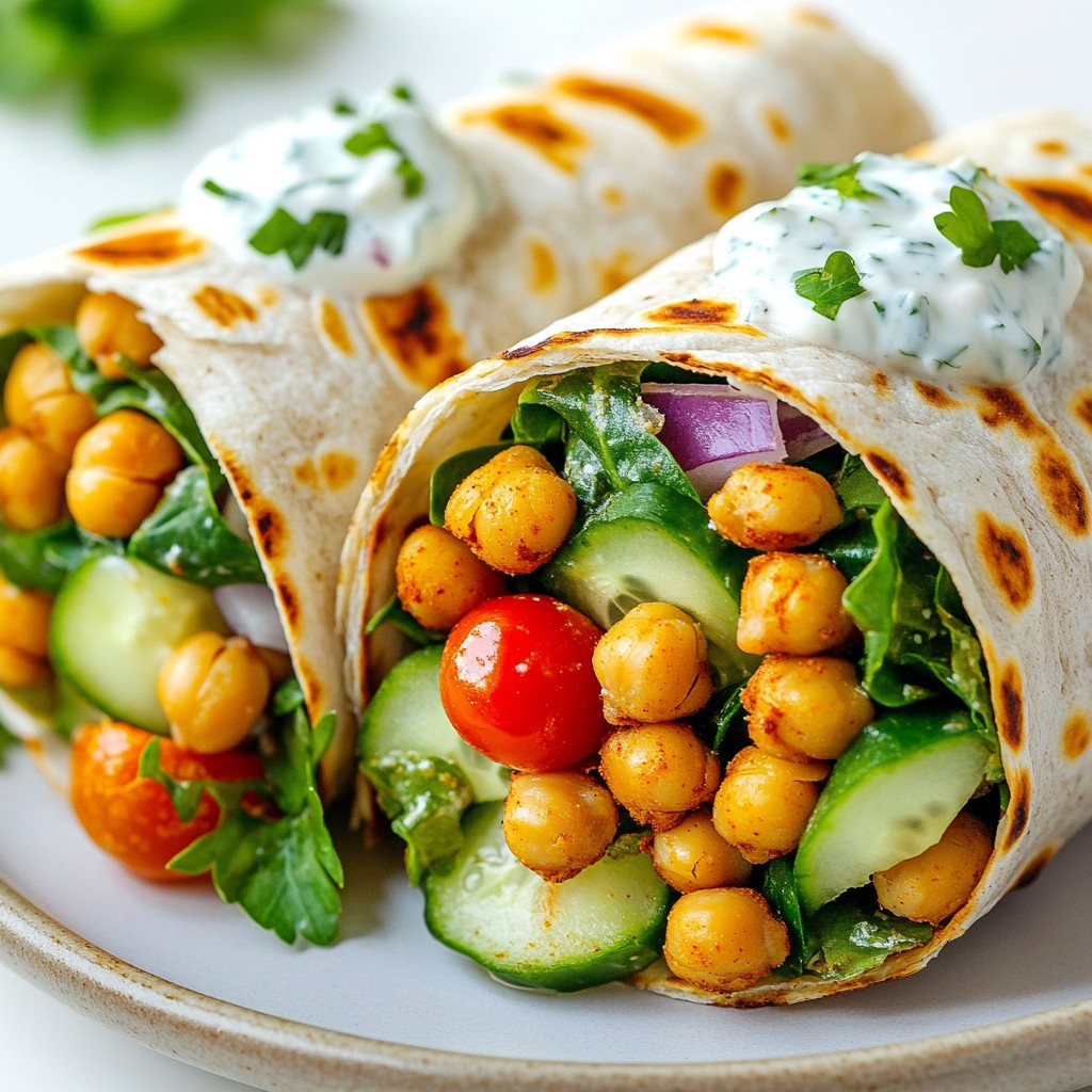 Chickpea Shawarma Wraps Flavorful and Simple Meal