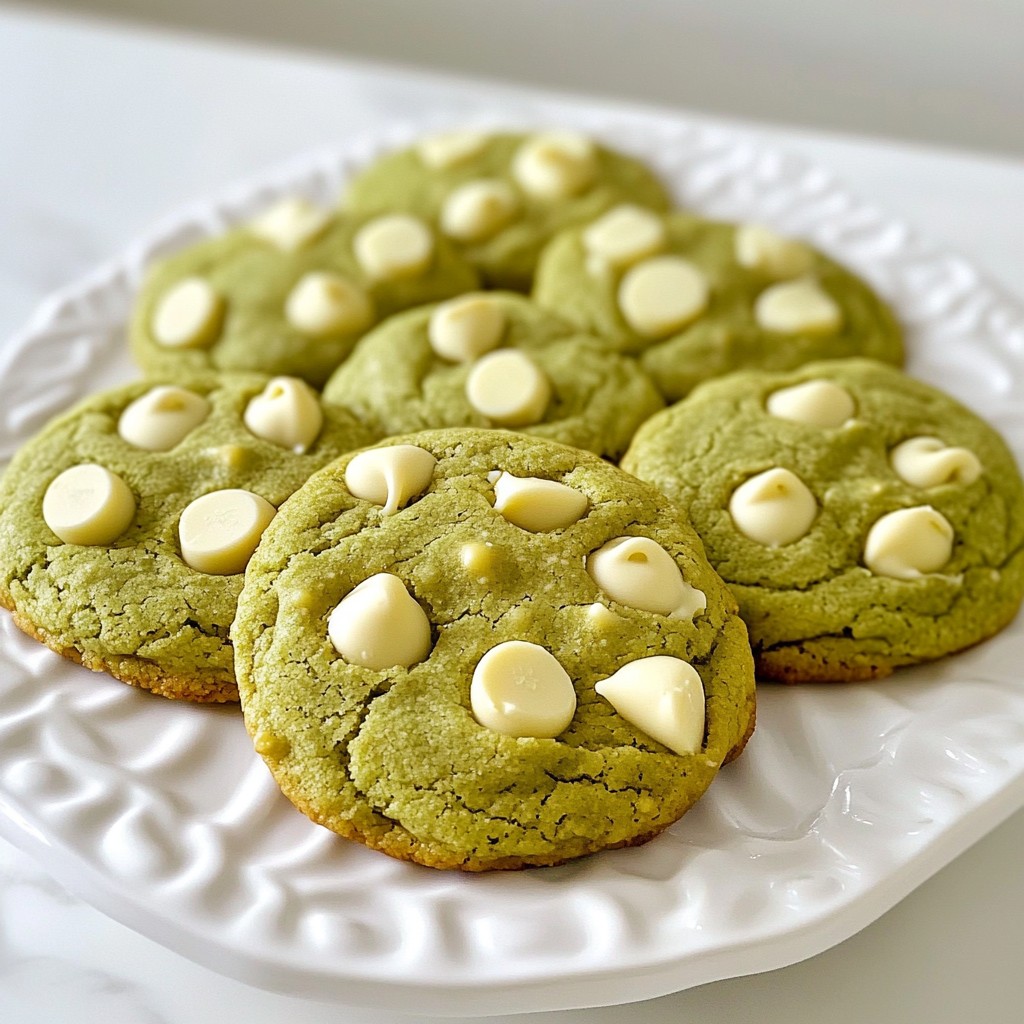 Matcha White Chocolate Cookies Irresistible Delight