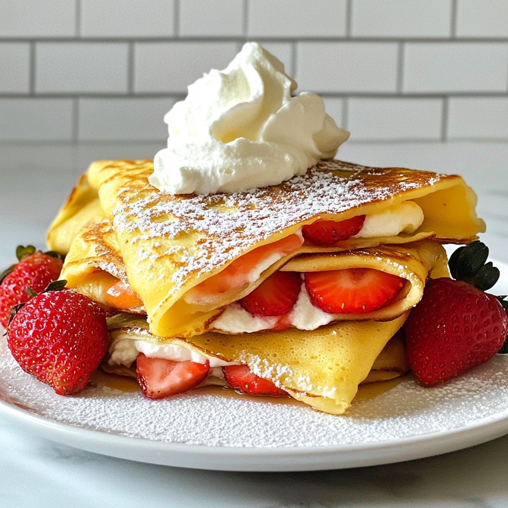 Strawberry Nutella Crepes Simple and Delicious Recipe