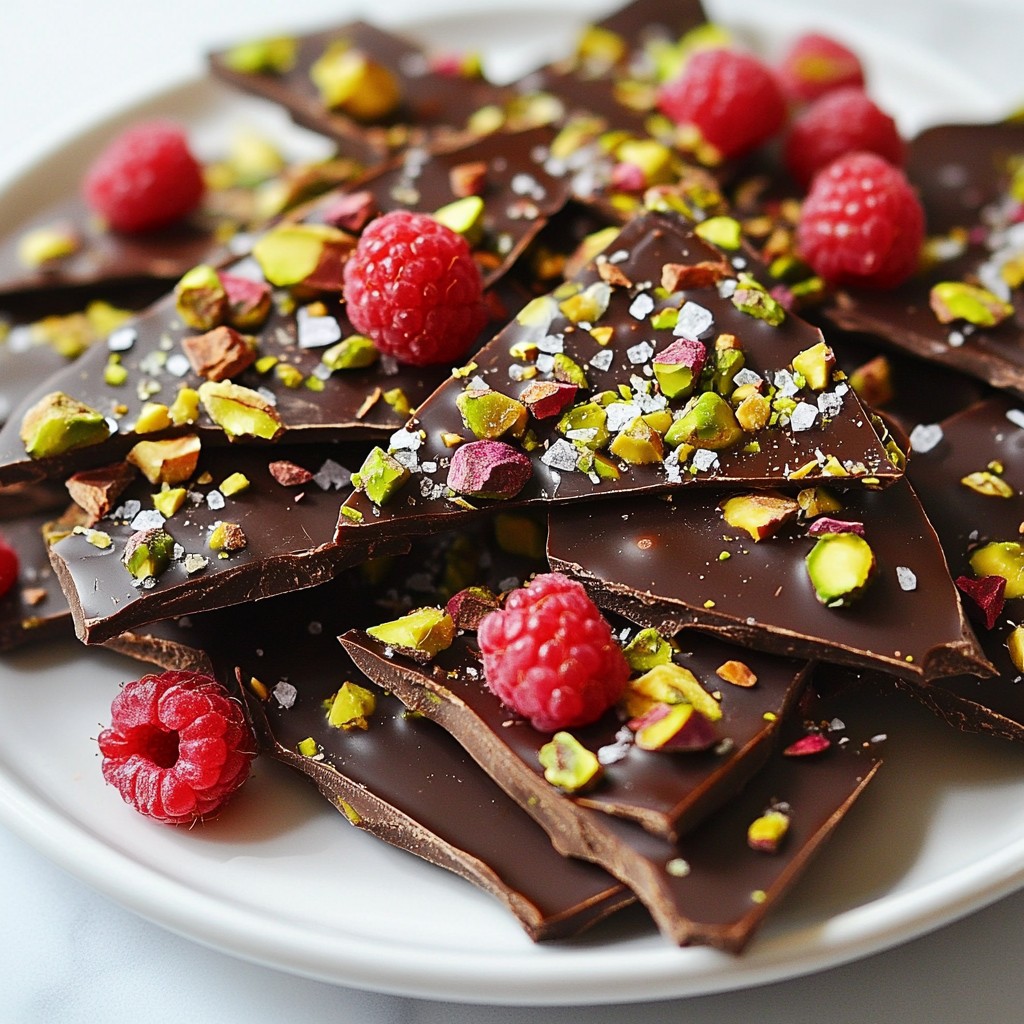 Raspberry Dark Chocolate Bark Delightful Healthy Snack
