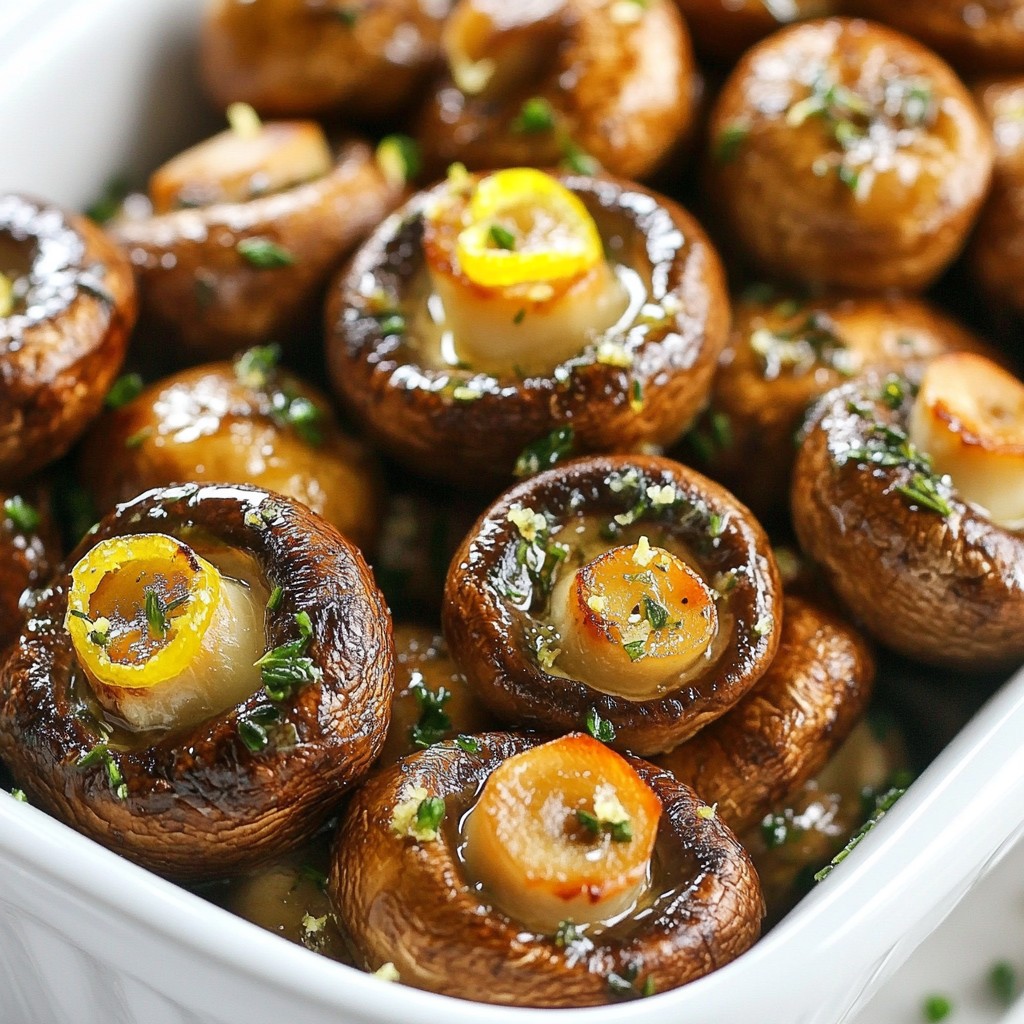 Garlic Butter Roasted Mushrooms Flavorful and Easy Dish