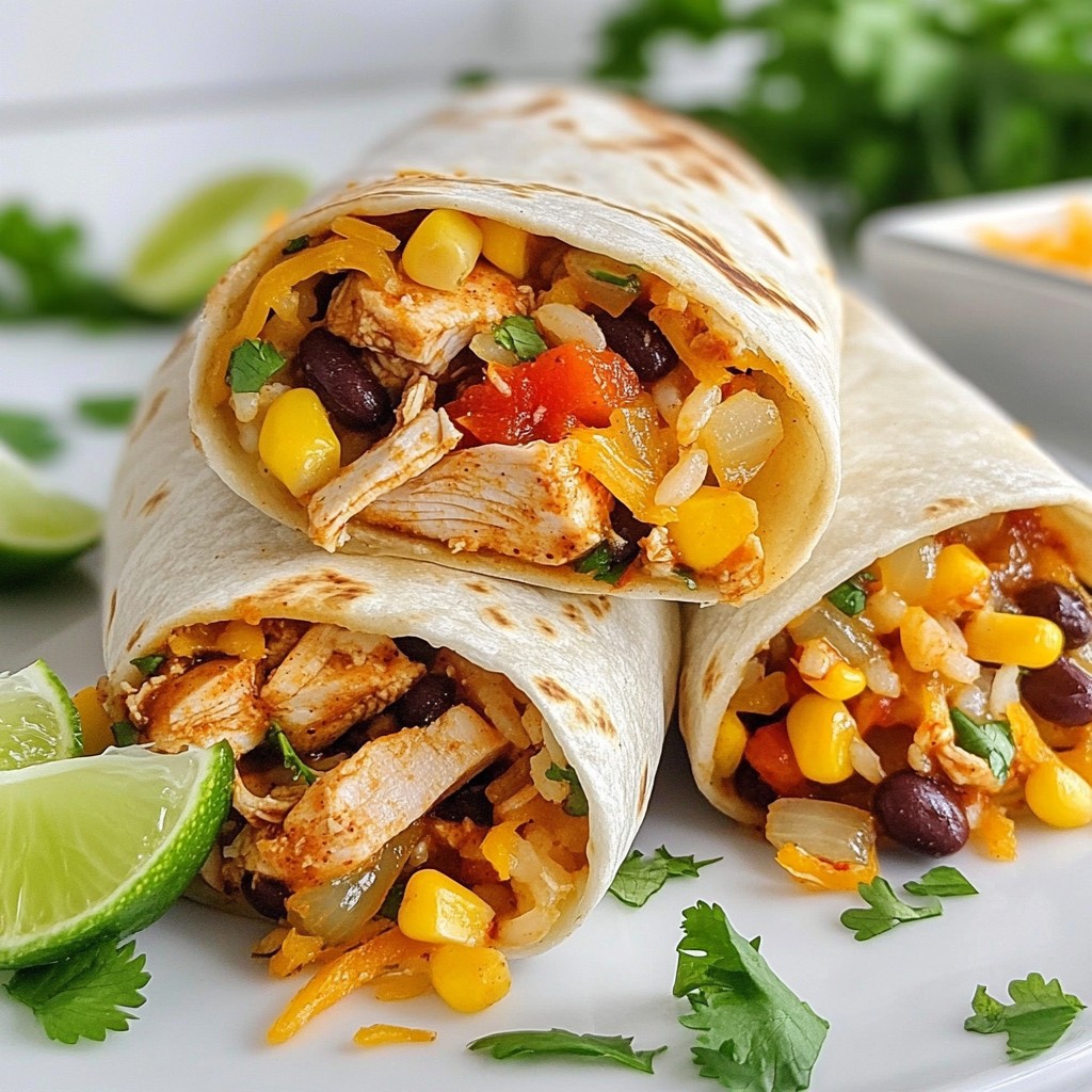 Spicy Chipotle Chicken Burritos Flavorful and Easy Meal
