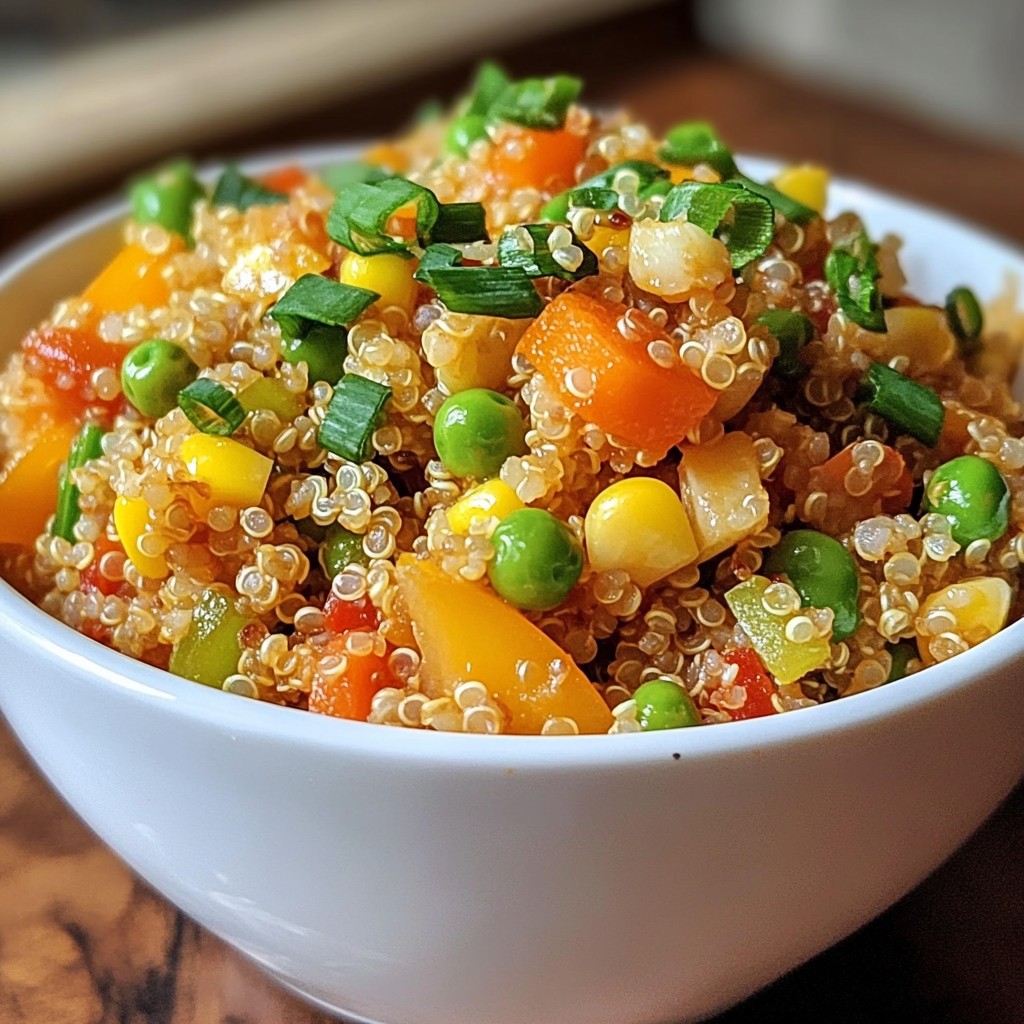 Veggie Fried Quinoa Flavorful and Easy Recipe