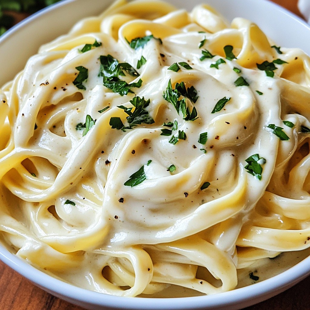 Vegan Cashew Alfredo Creamy and Simple Dish