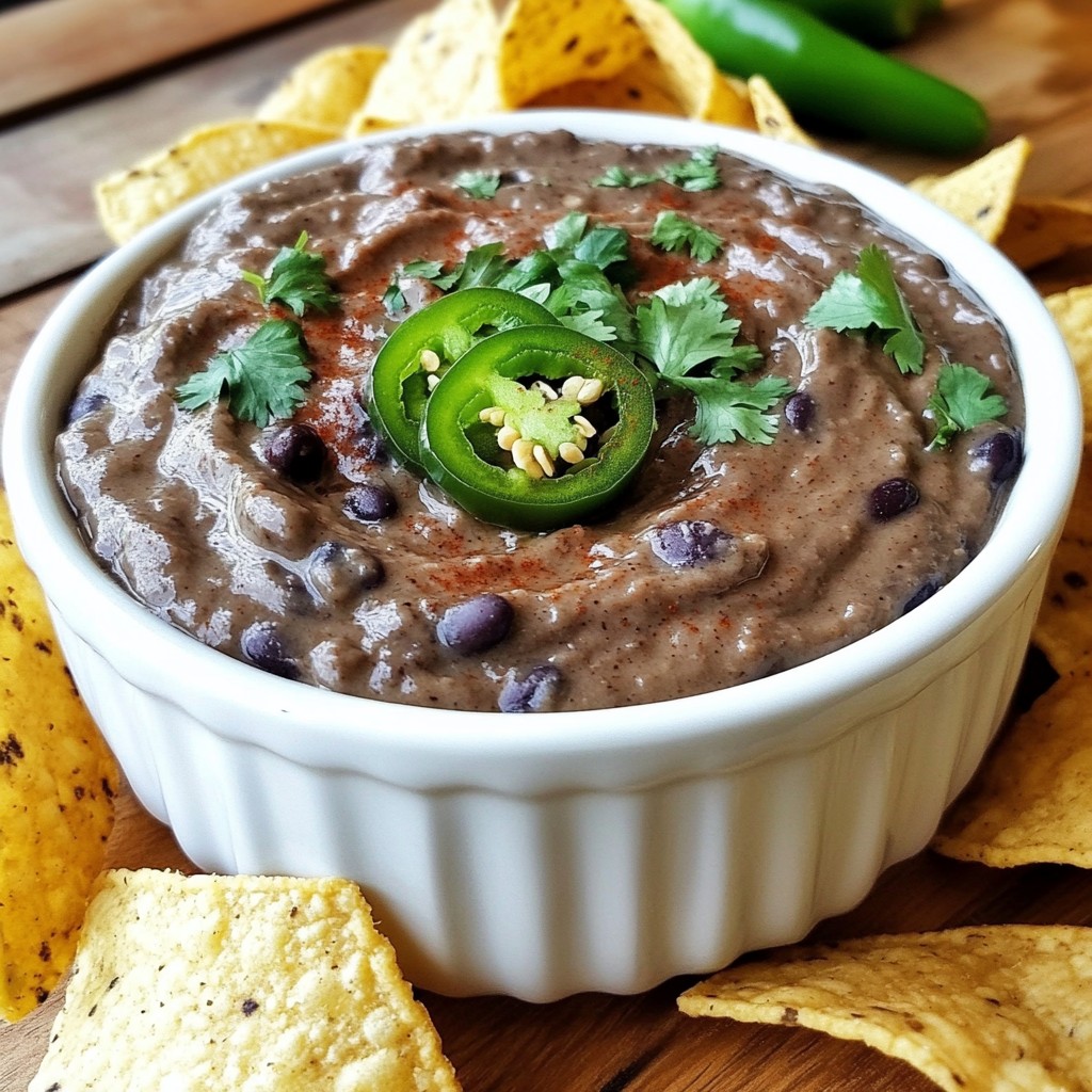 Tex-Mex Black Bean Dip Flavorful and Healthy Snack