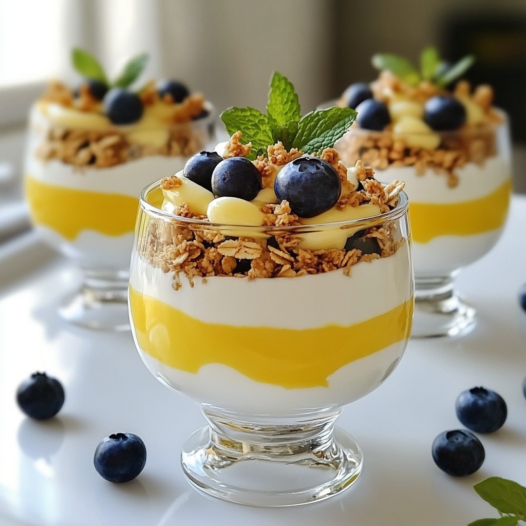 Blueberry Lemon Yogurt Parfaits Easy and Tasty Recipe