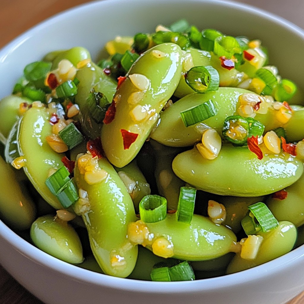Spicy Garlic Edamame Flavorful and Easy Snack Recipe
