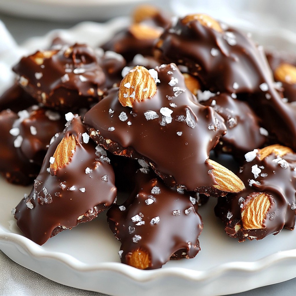 Dark Chocolate Almond Clusters Irresistible Snack Treat