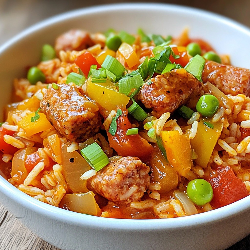Cajun Turkey Sausage Jambalaya Flavorful One-Pot Meal
